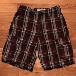 Boys Size 5 Arizona Plaid Cargo Shorts